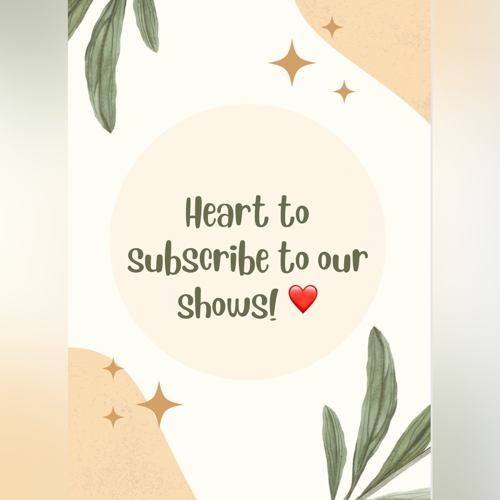 Subscribe to our live Shows! ☀️
